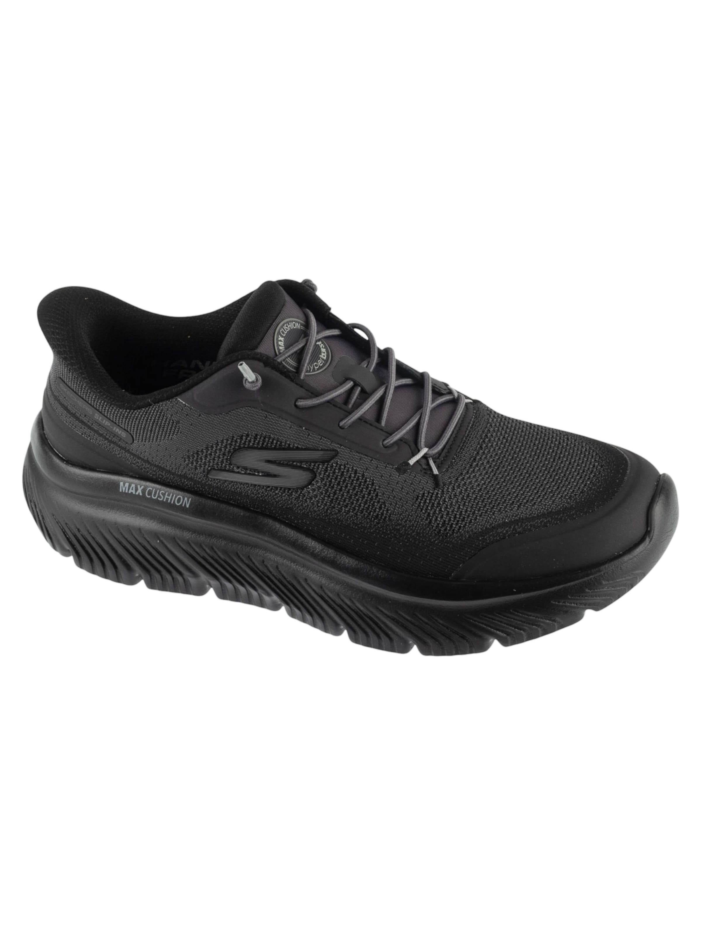 SKECHERS Running Shoes 'Go Walk Max Cushioning Hyper Burst' in Black: front