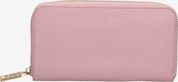 Portamonete 'Portafoglio donna pelle dollaro con zip 20x10 cm' di Virginia Rhinè in rosa: frontale