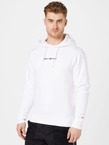 Tommy Jeans Sweatshirt in Weiß: predná strana