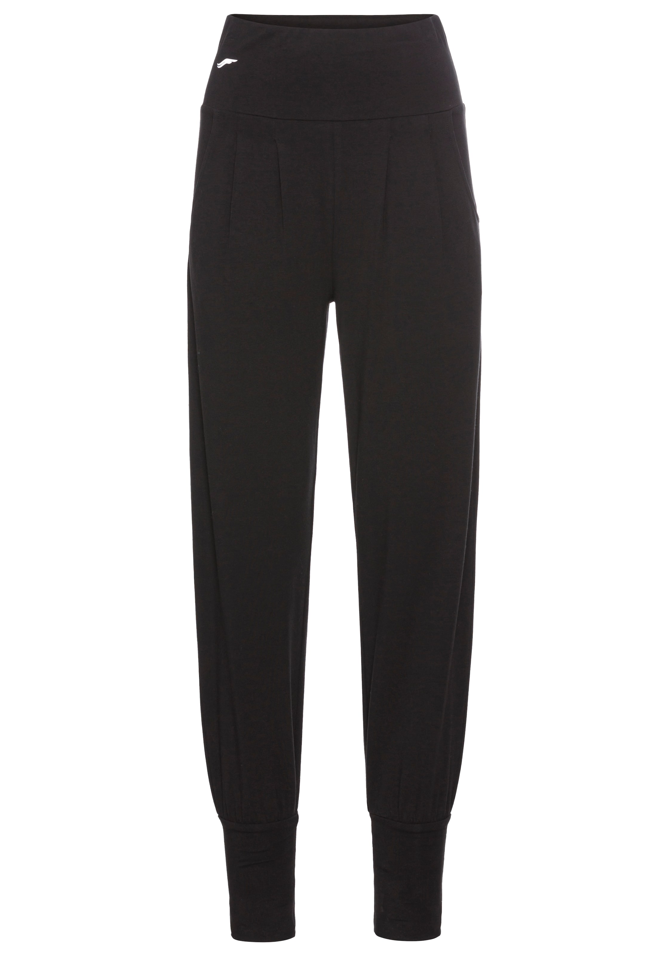 FAYN SPORTS Tapered Sporthose in Schwarz: Vorderseite