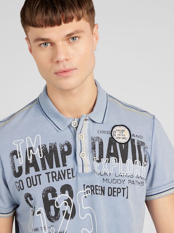 CAMP DAVID Poloshirt in Blau