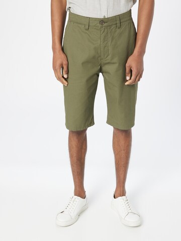 ESPRIT Regular Chino Pants in Green: front