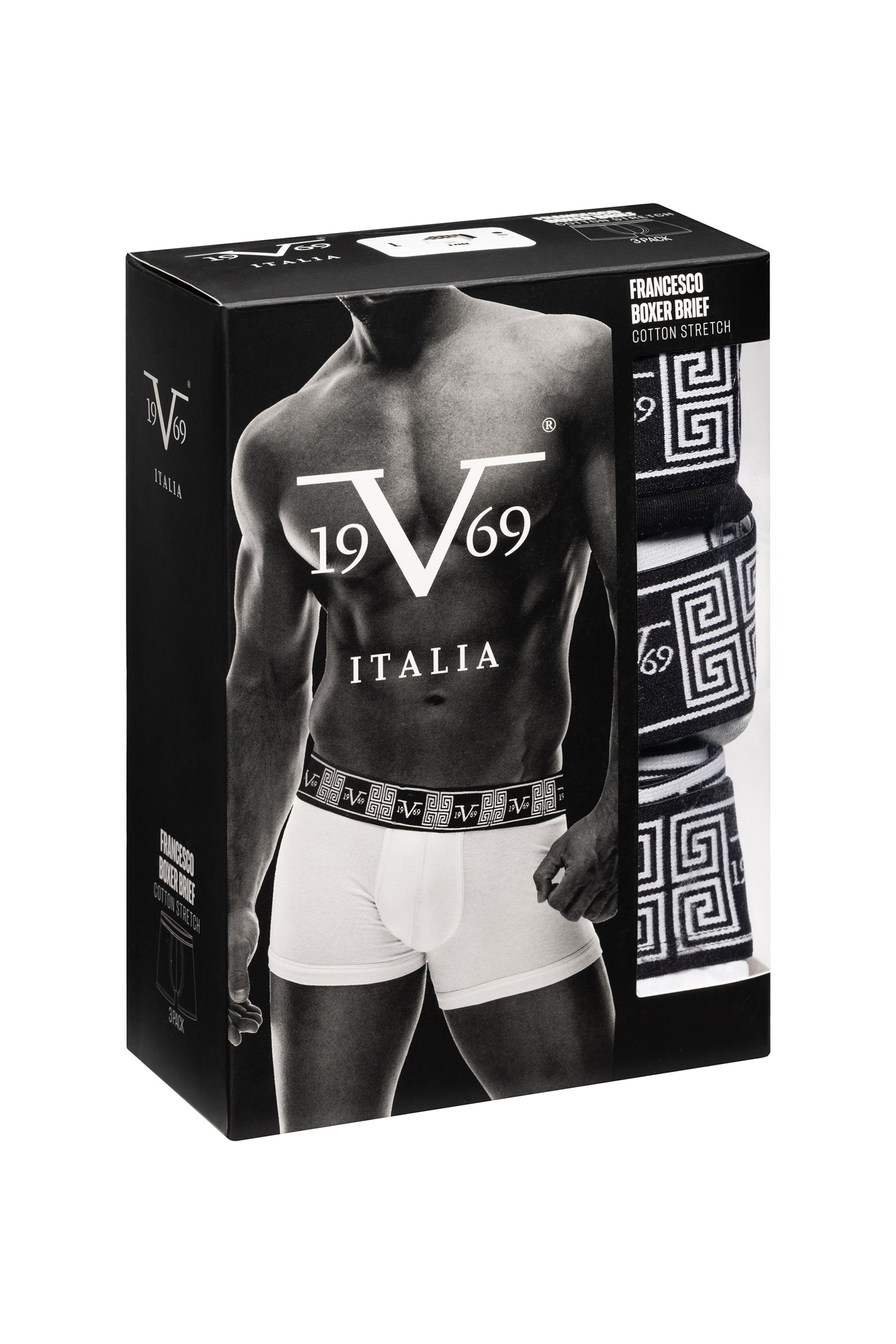 19V69 ITALIA Boxershorts 'Francesco' in Blauw