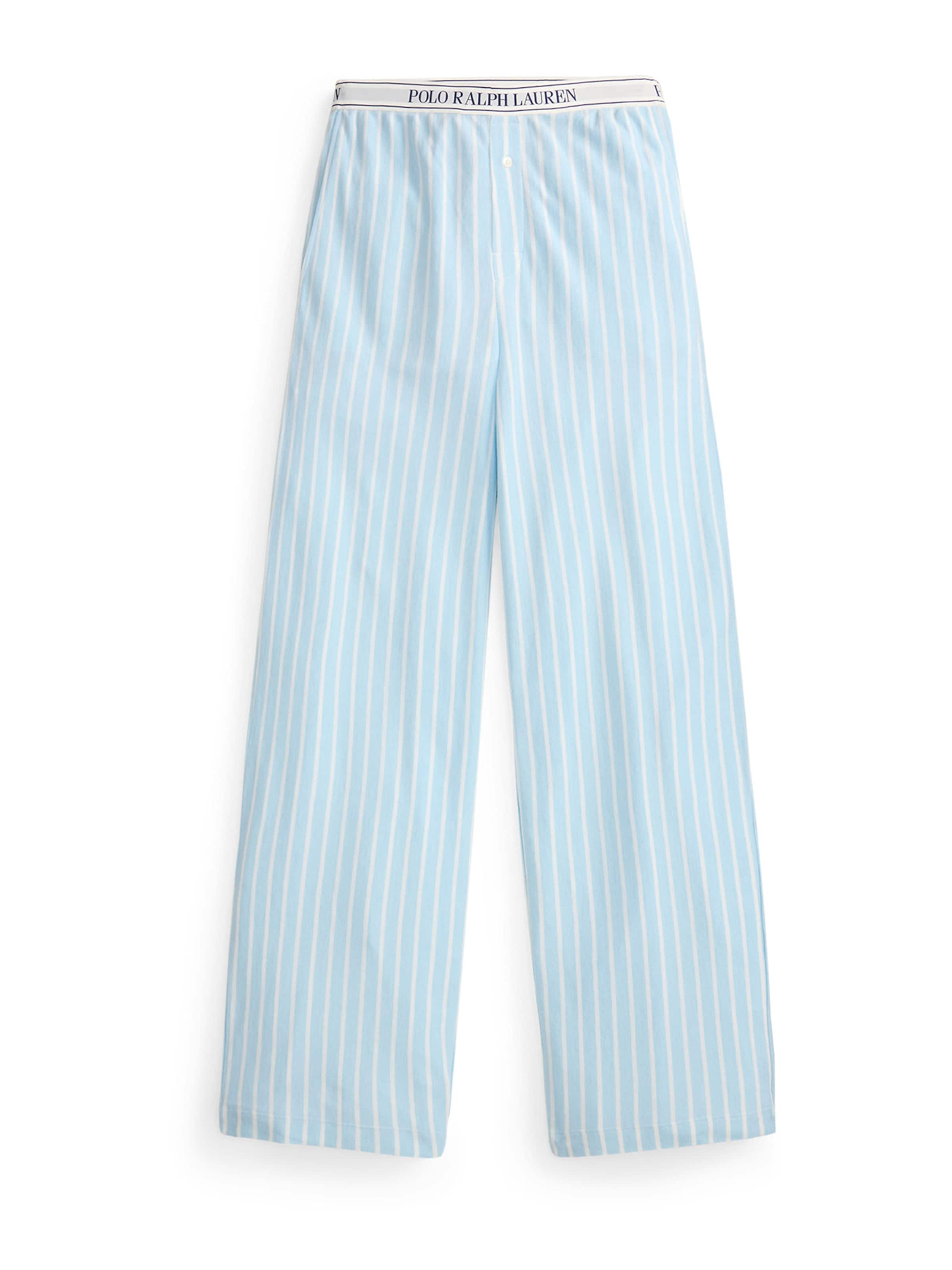 Polo Ralph Lauren Pyjamabroek ' Knit Oxford ' in Blauw: voorkant