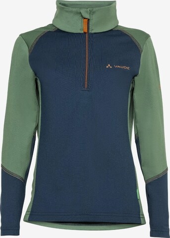 VAUDE Athletic Sweatshirt 'Livigno' in Blue: front