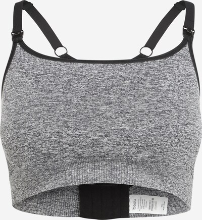 BOOB Soutien-gorge 'Fast Food' en gris chiné / noir, Vue avec produit
