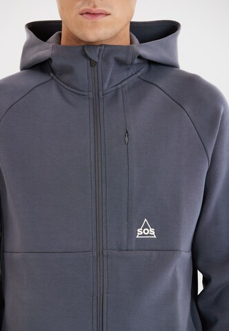 SOS Sweatjacke 'Vail' in Blau