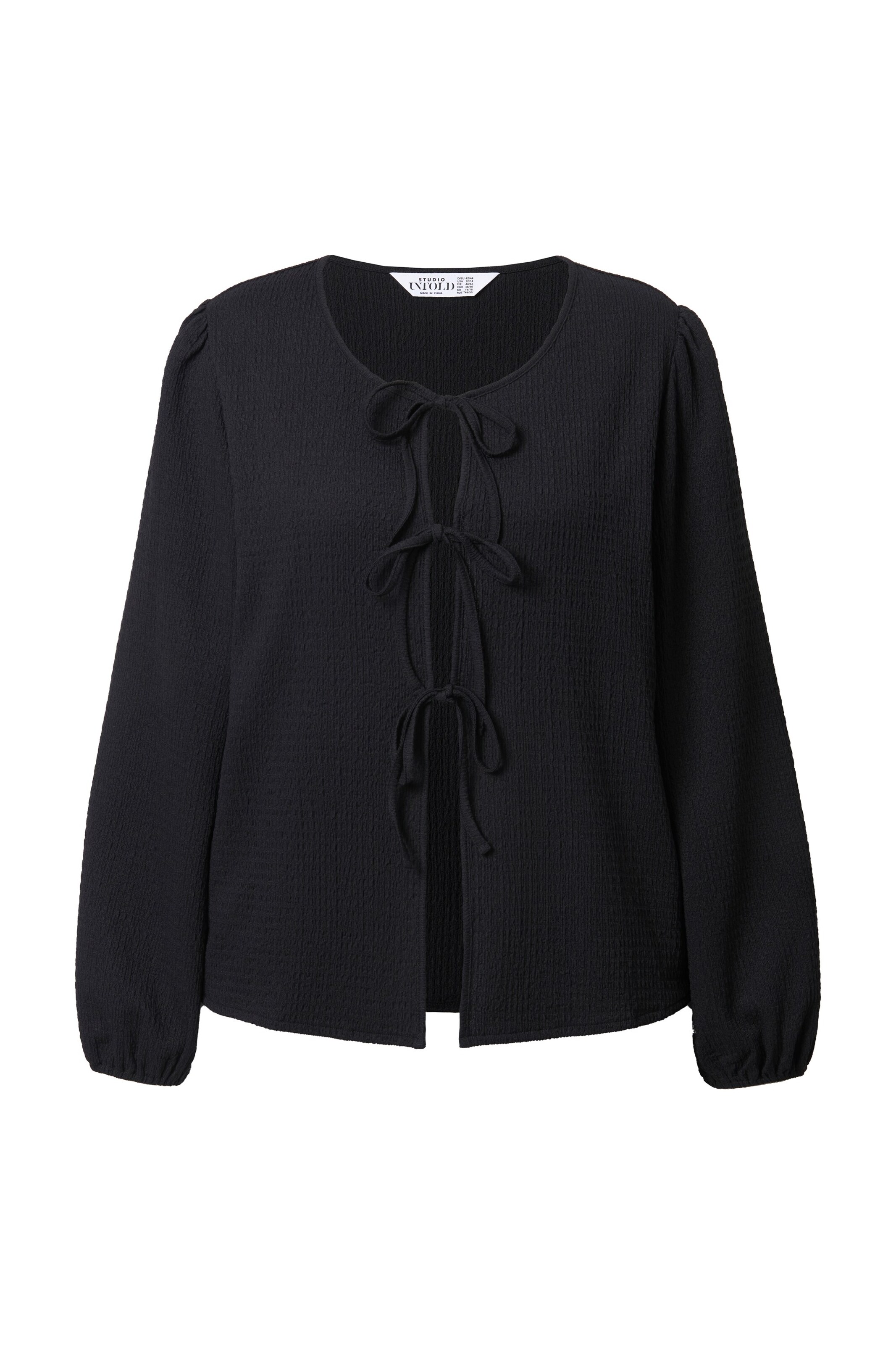 Studio Untold Bluse in Schwarz: Vorderseite