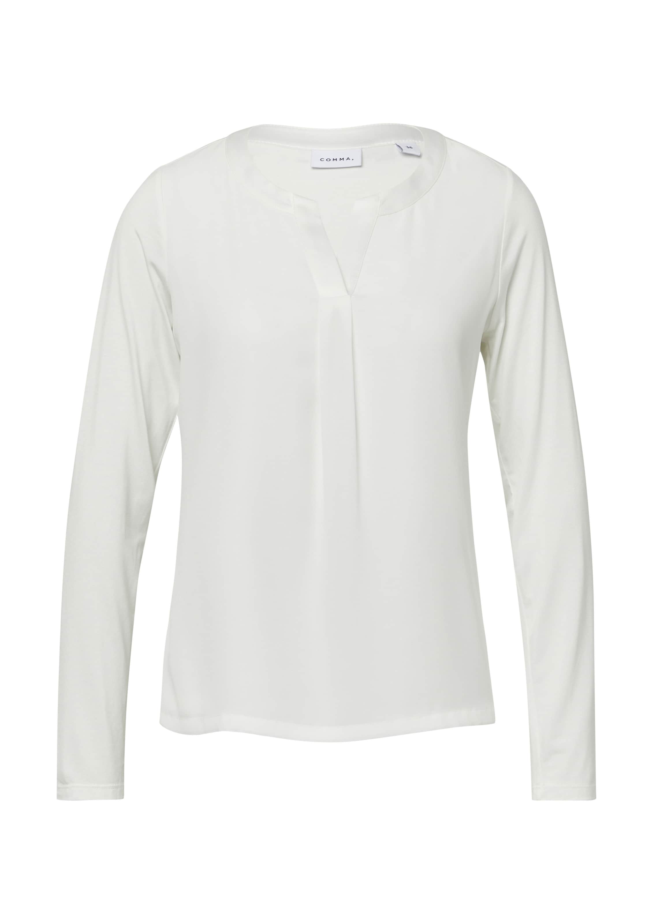 T-shirt COMMA en blanc : devant