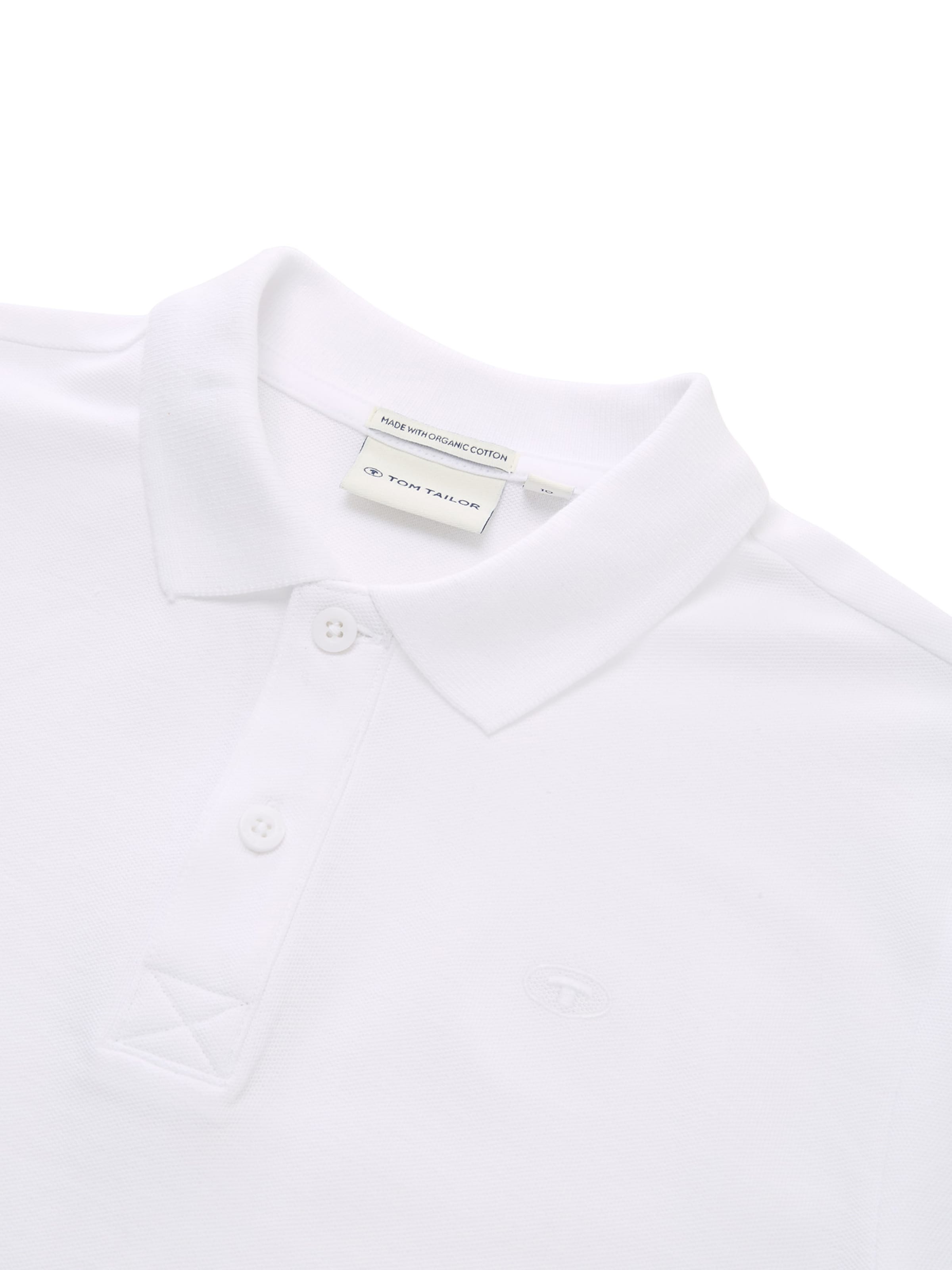 TOM TAILOR Majica | bela barva