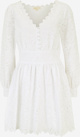 MICHAEL Michael Kors - Vestido camisero en blanco: frente