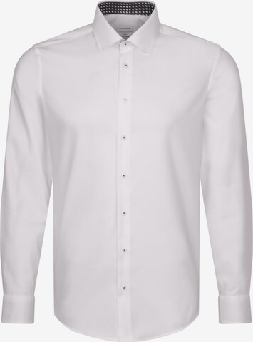 Coupe slim Chemise business SEIDENSTICKER en blanc : devant