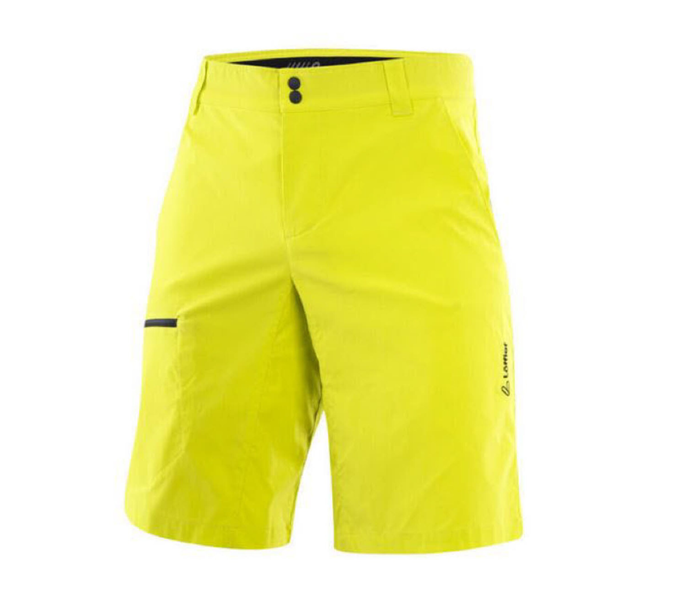 Löffler Regular Workout Pants in Yellow: front