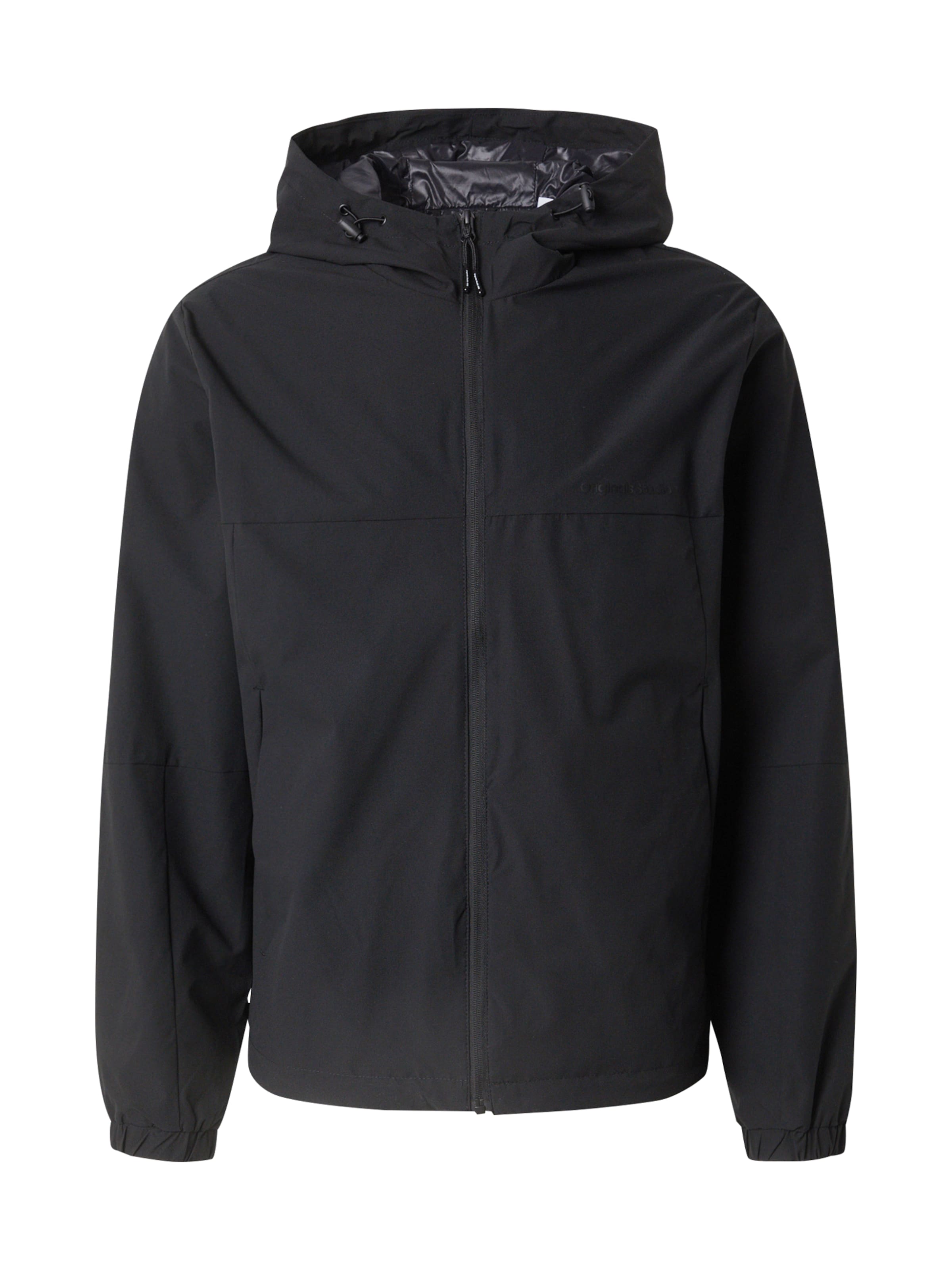 JACK & JONES Tussenjas 'Vesterbro' in Zwart: voorkant