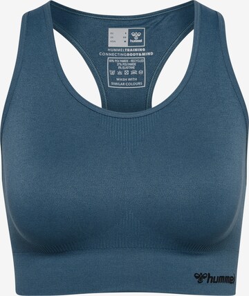 Hummel Bustier Sport bh in Blauw: voorkant