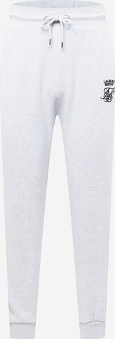 SikSilk Tapered Pants in Grey: front