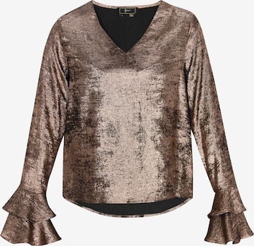 faina Blouse in Bronze: front