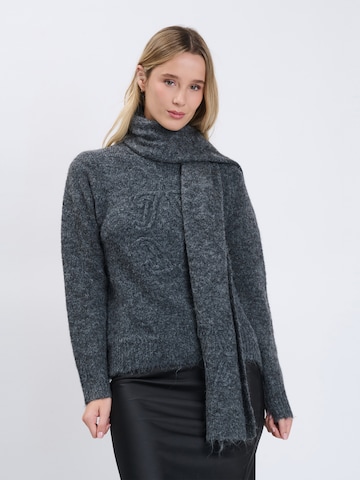 Influencer Sweter w kolorze szary: przód