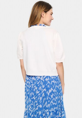 Cardigan 'Mila' SAINT TROPEZ en blanc
