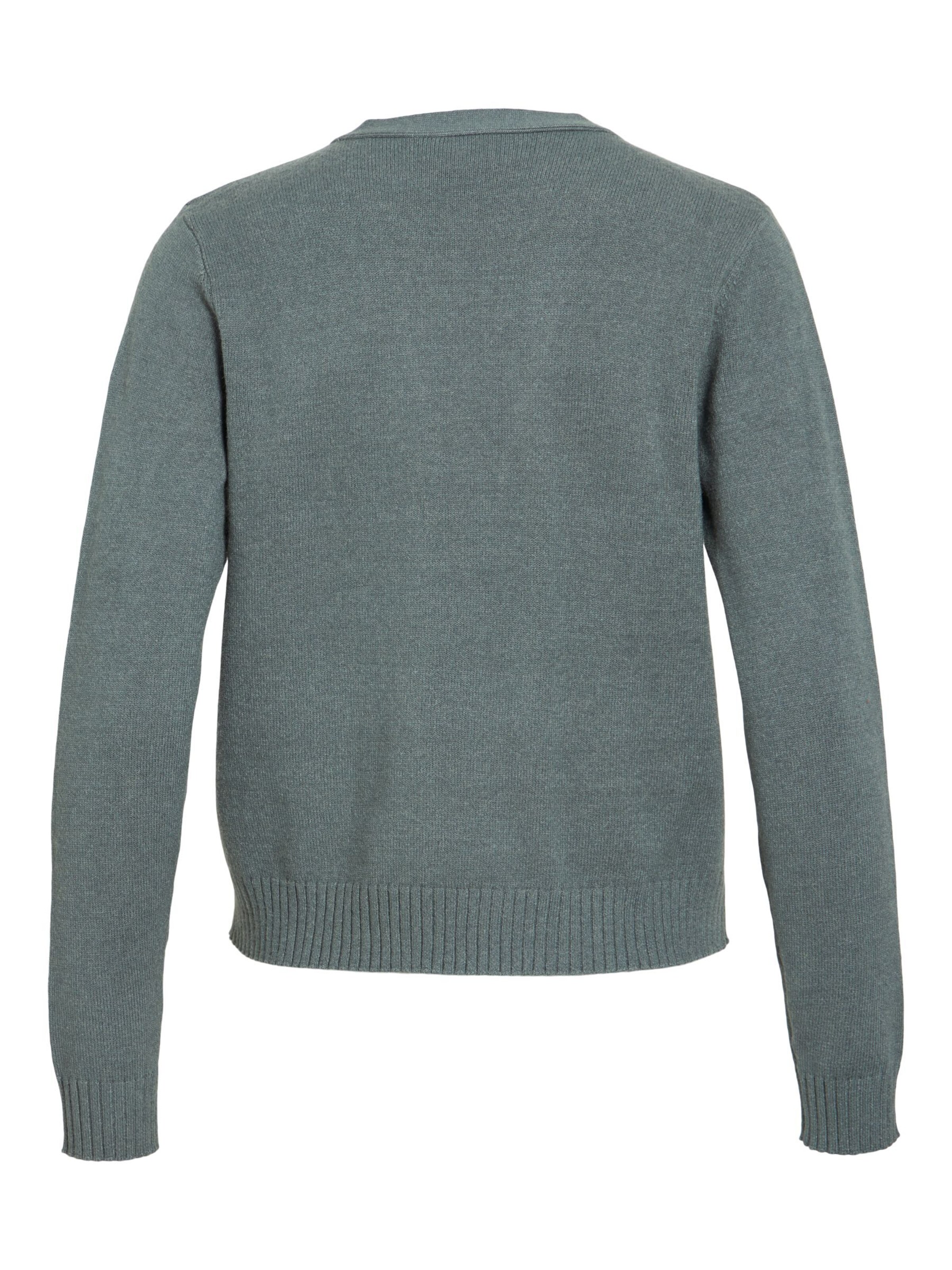 VILA Strickjacke in Grau