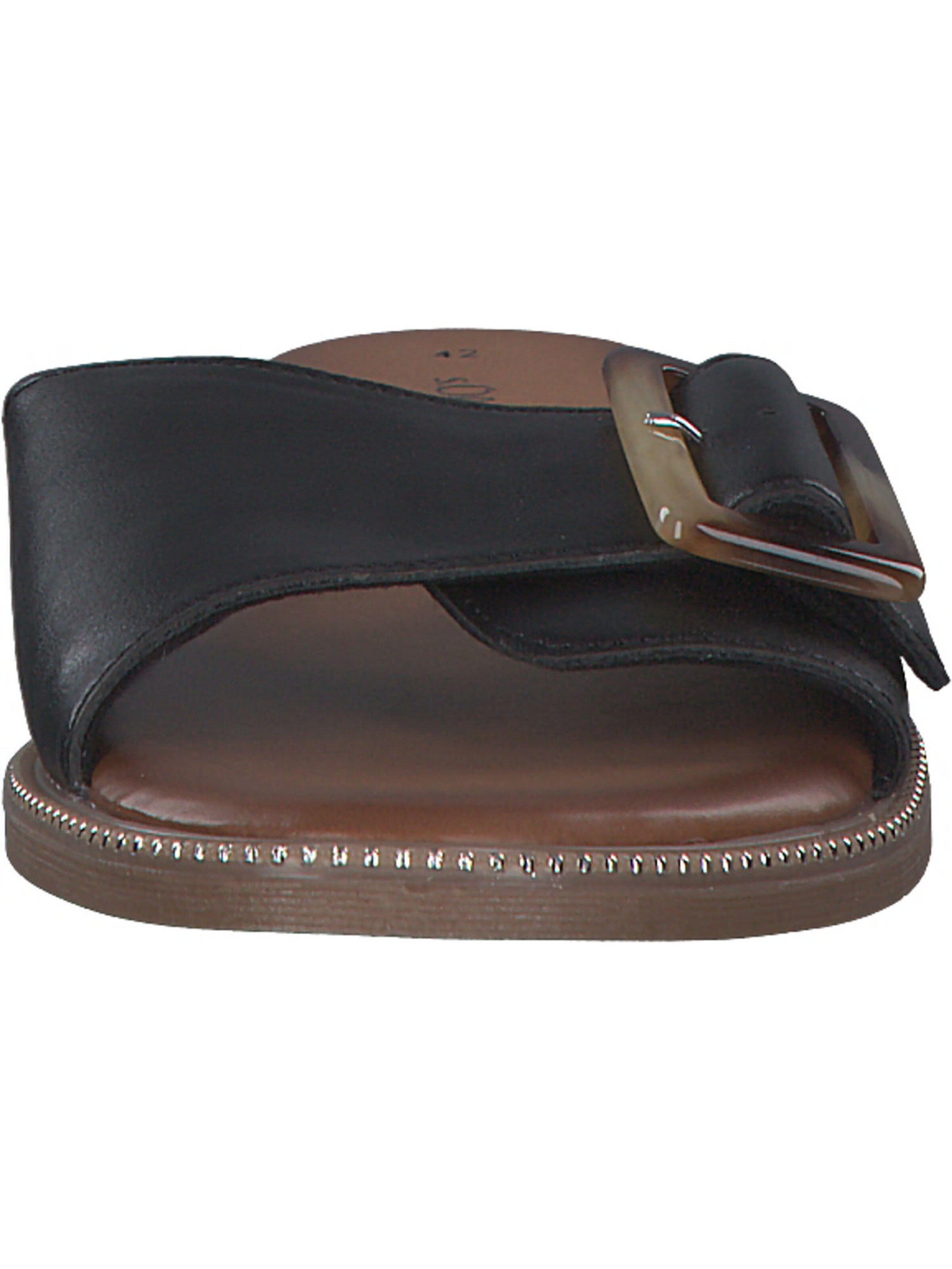 s.Oliver Pantolette in Schwarz