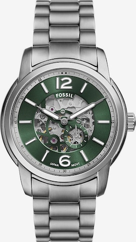FOSSIL Analoginen kello 'Heritage' värissä hopea: etupuoli
