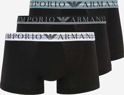 Emporio Armani Boxershorts in jade / schwarz / offwhite, Produktansicht