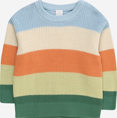 Lindex Pull-over en beige / bleu clair / vert / orange, Vue avec produit