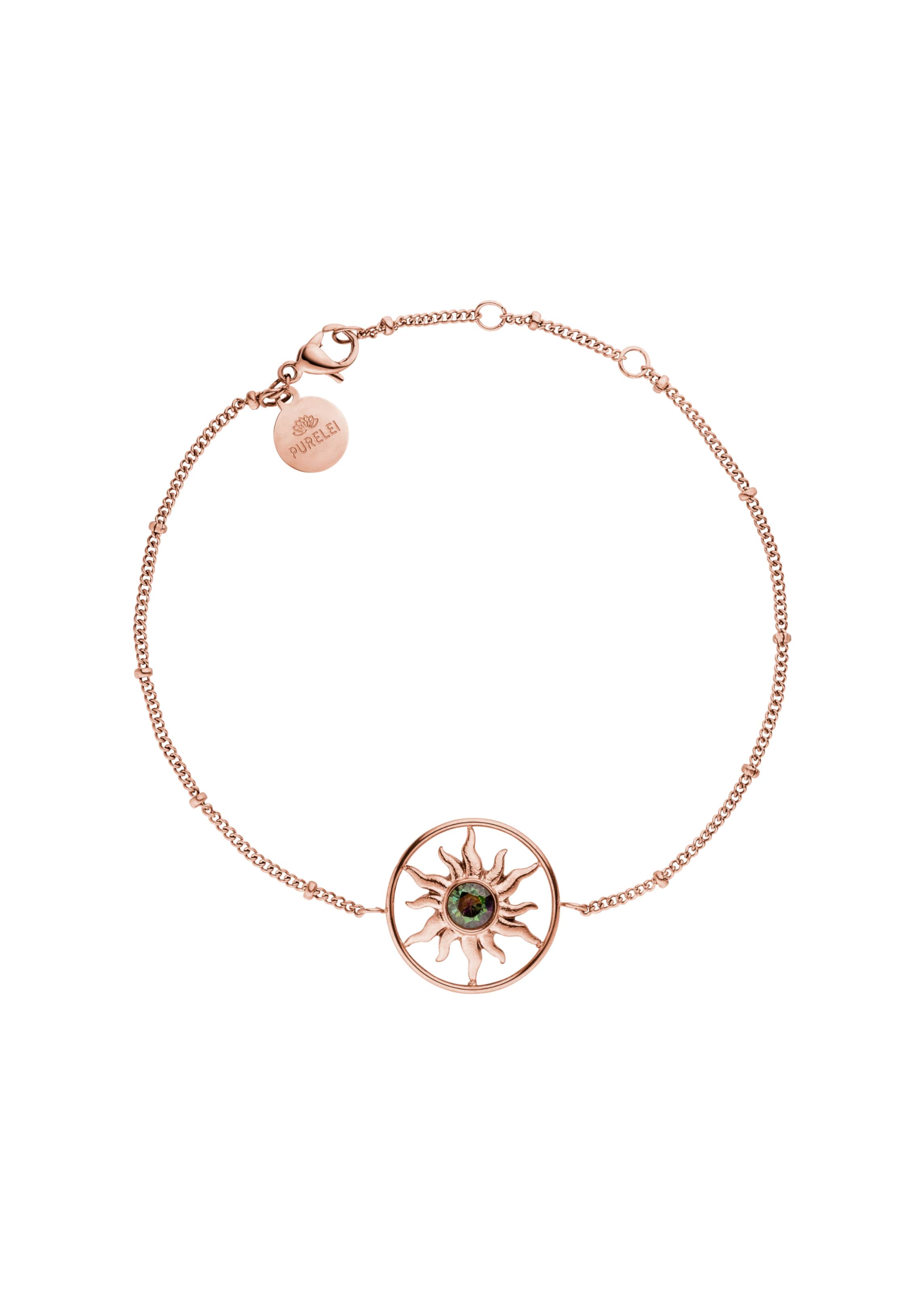 PURELEI Bracelet 'Luana Coin' in Gold: front