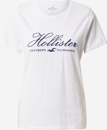 T-shirt HOLLISTER en blanc : devant