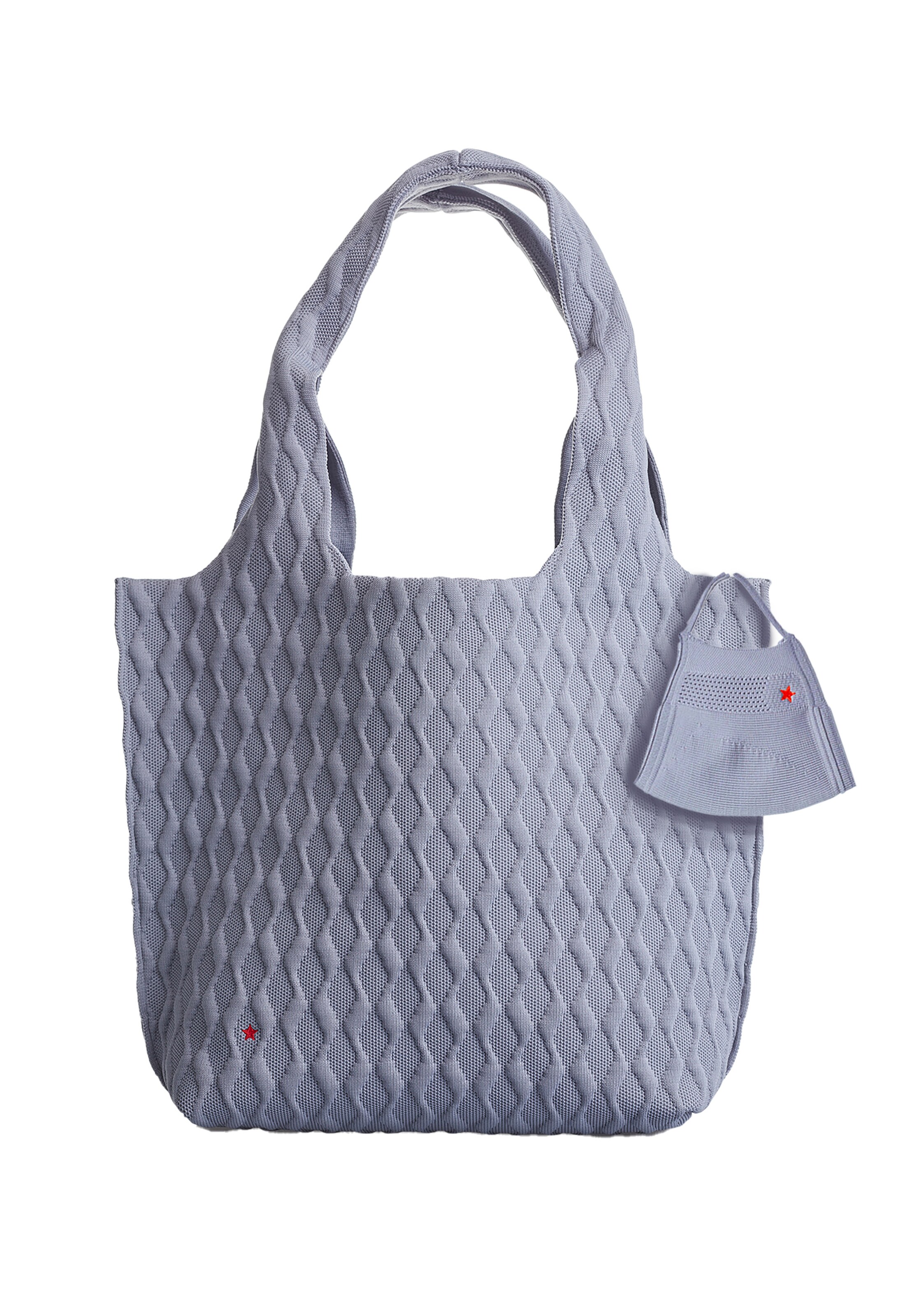 RedStars Handbag in Grey: front
