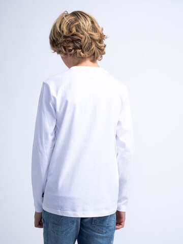 T-Shirt 'Oahu' Petrol Industries en blanc