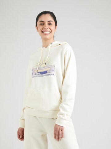 RIP CURL Athletic Sweatshirt 'SUNRISE SESSION' in White: front