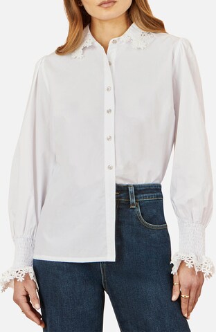 Yumi Bluse in Weiß: Vorderseite