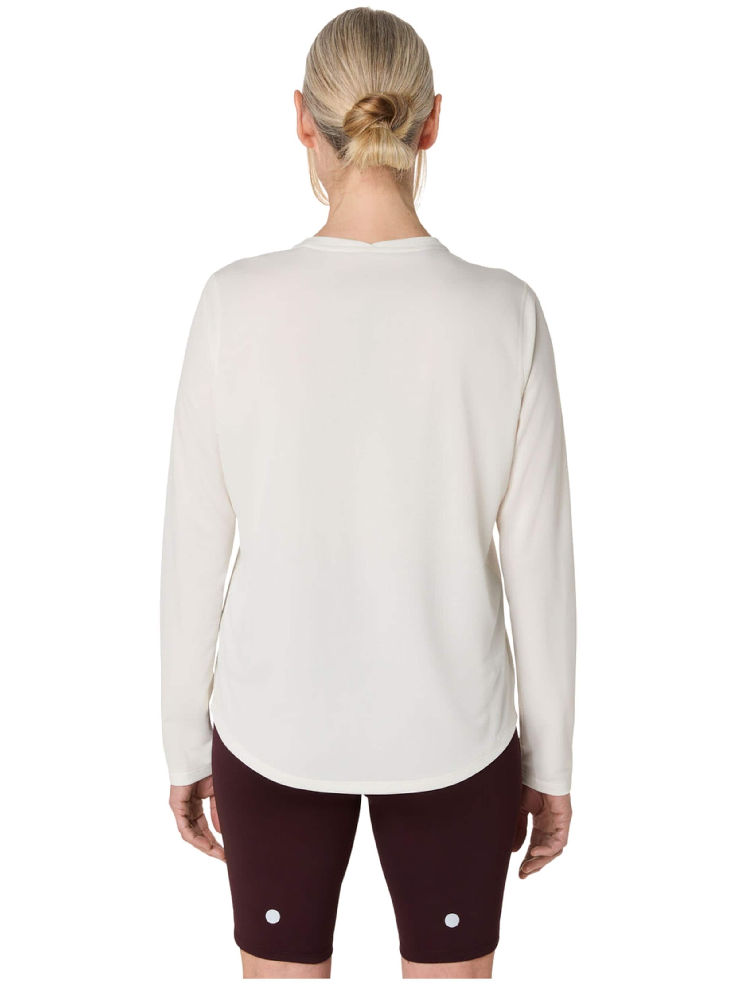 T-shirt 'Fujitrail Logo LS' ASICS en blanc