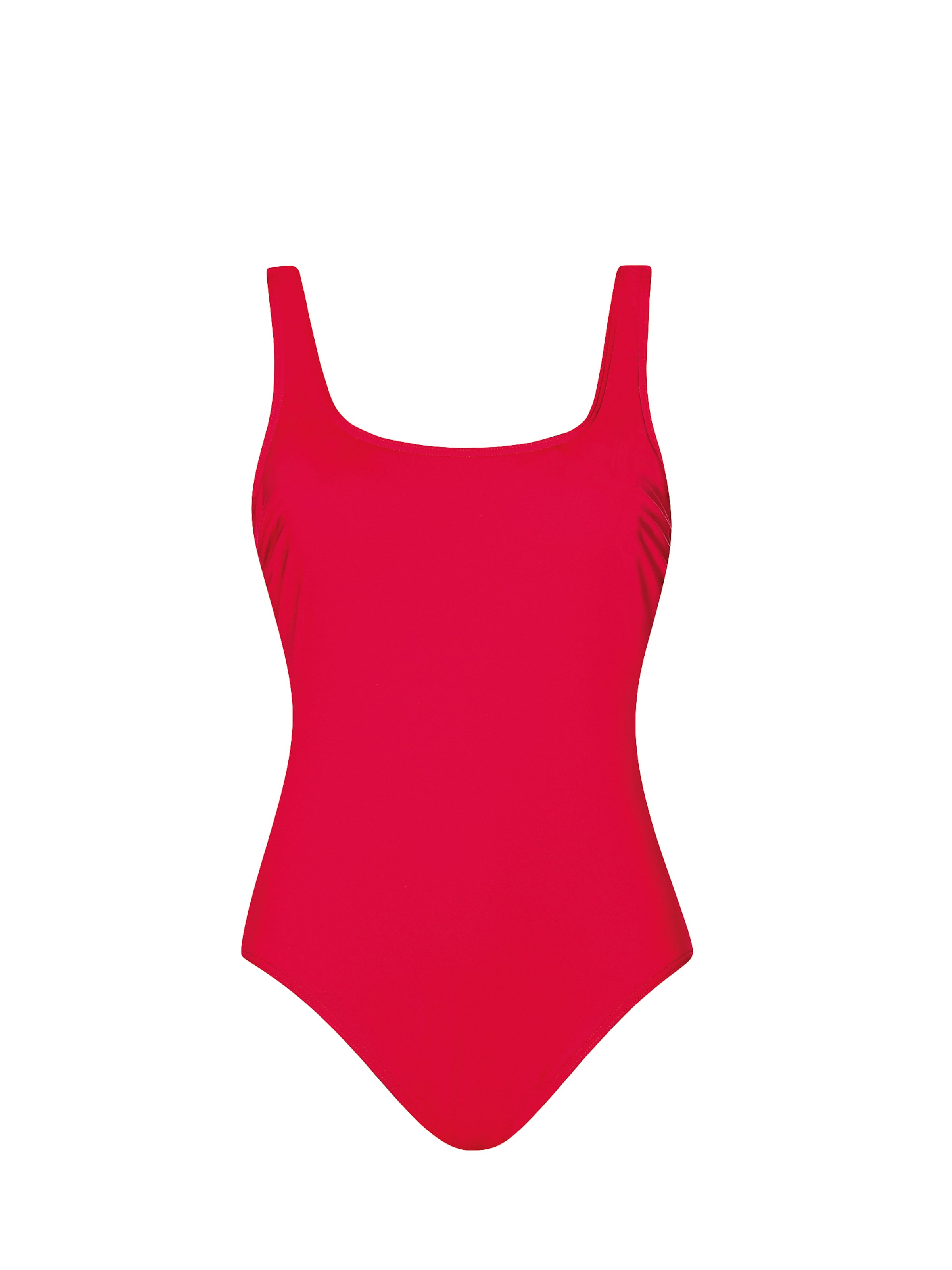 SUNFLAIR Bustier Enodelne kopalke | rdeča barva: sprednja stran