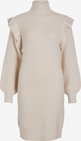 VILA Strikkjole 'Booba' i beige: forside