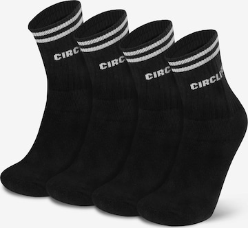 Circle Five Socks '4 Paar Sportsocken / Tennissocken' in Black: front