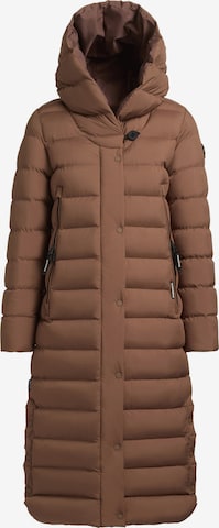 Manteau d’hiver 'Teiva2' khujo en marron : devant