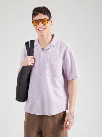 Only & Sons Comfort Fit Skjorte 'ONSCAIDEN' i lilla: forside