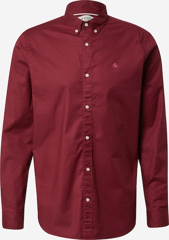 SCOTCH & SODA Regularny krój Koszula 'Essential' w kolorze czerwony: przód