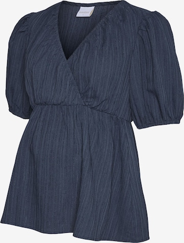 Camicia da donna di MAMALICIOUS in blu: frontale