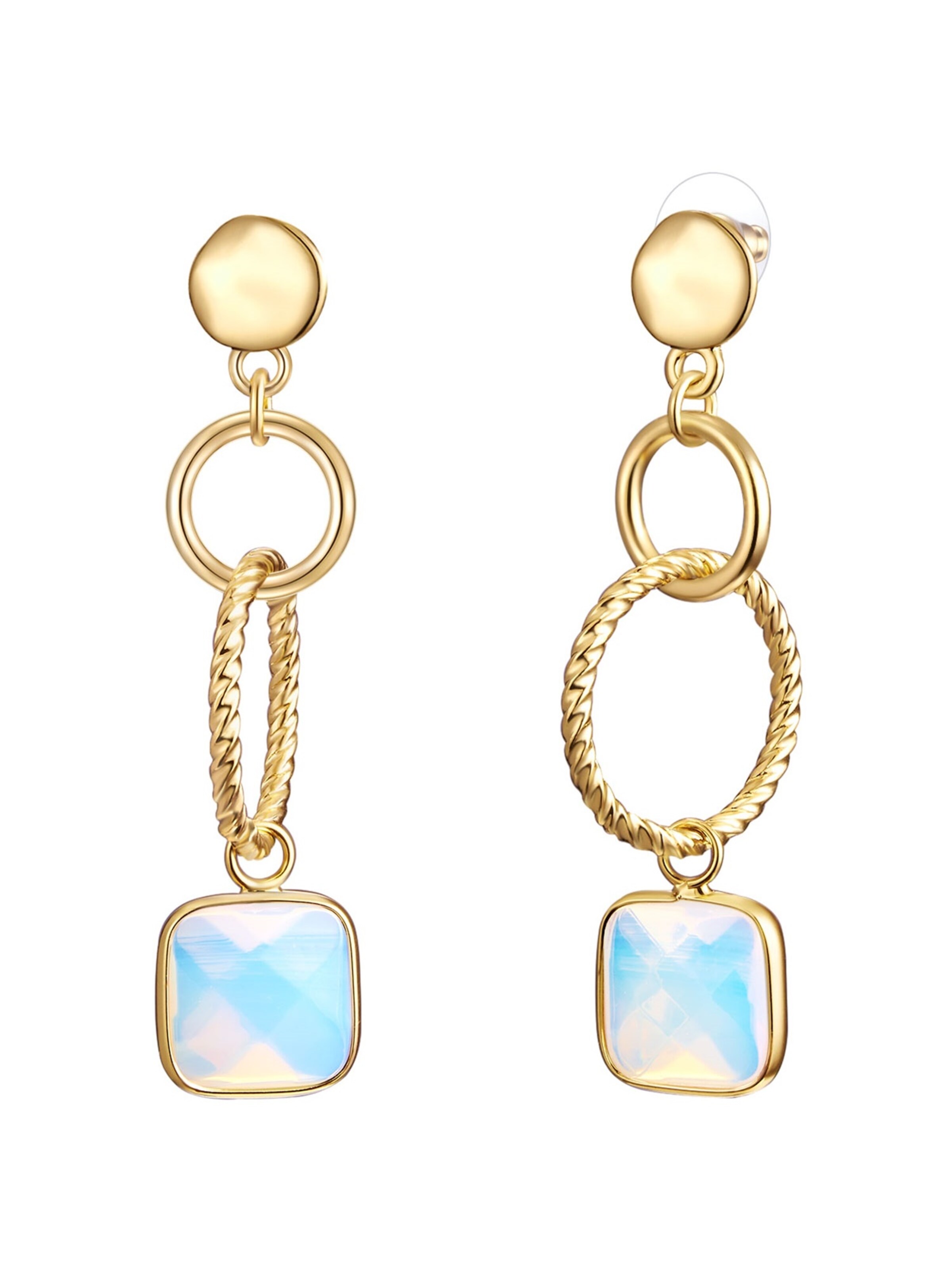 Lulu & Jane - Pendientes en oro: frente