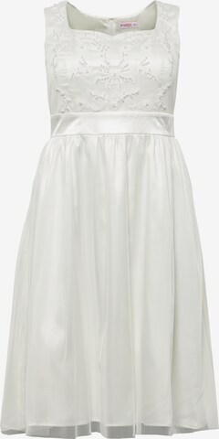 Robe de cocktail SHEEGO en blanc : devant