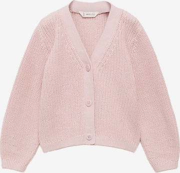 MANGO KIDS Neuletakki 'ROSALIE' värissä vaaleanpunainen: etupuoli