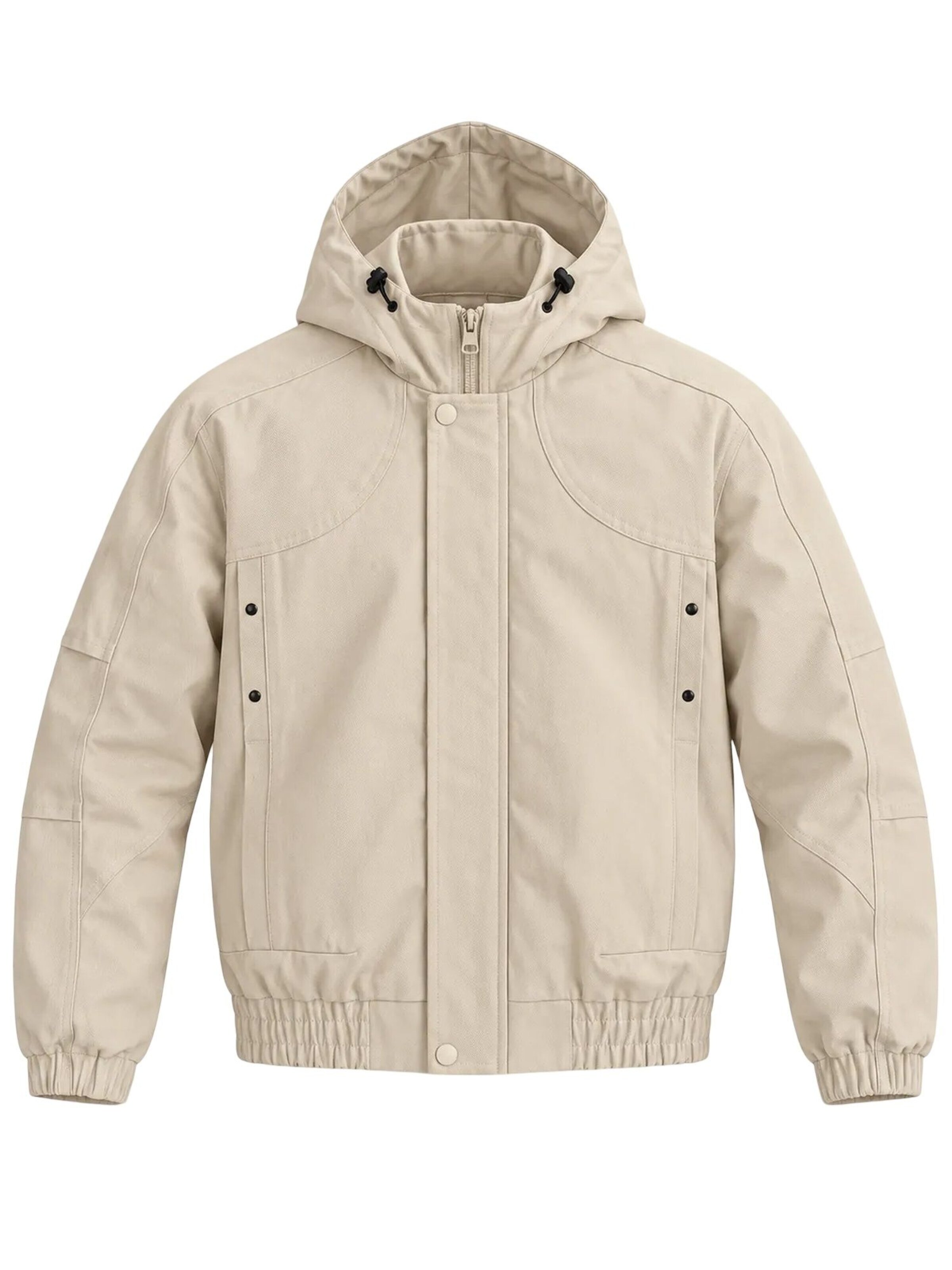 Veste d’hiver Danger en beige : devant