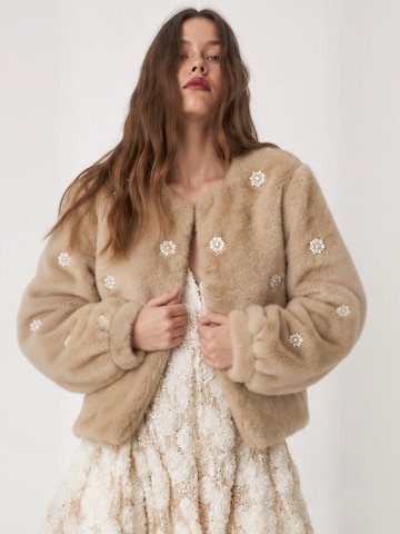 Crās Winterjas ' Tinocras ' in Beige: voorkant
