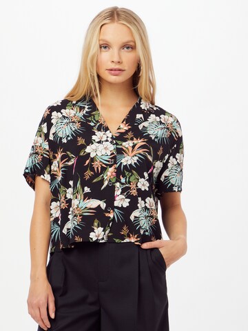 Urban Classics Bluse 'Resort' i sort: forside