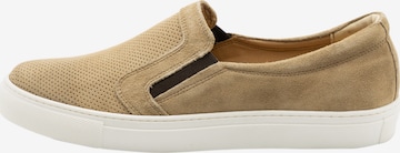 MO - Zapatillas sin cordones en beige: frente