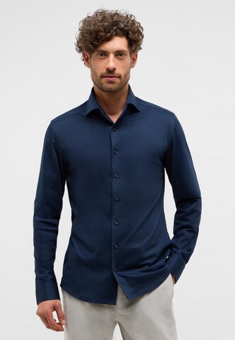 ETERNA Slim fit Business shirt in Blue: front